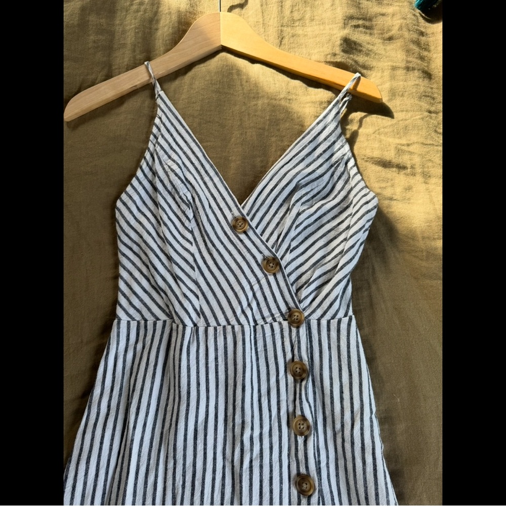 Striped Button-Down Dress - Picture 2 of 7